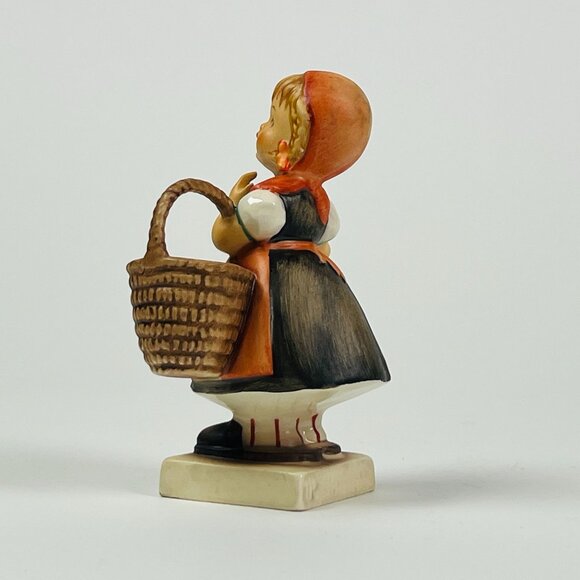 Vintage Hummel Figurine Meditation 4.25" Girl with Basket Envelope Germany - Picture 2 of 5